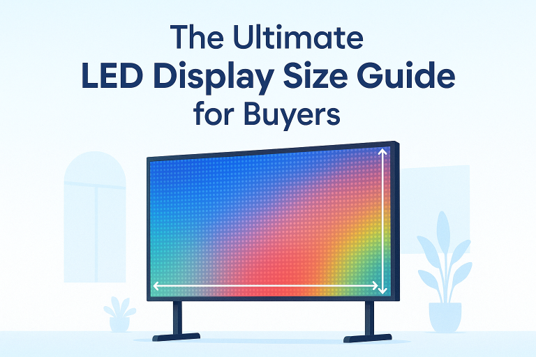 Led Sign Size Guide The Ultimate LED Display Size Guide for Buyers 2025 | CHAINZONE LED ...