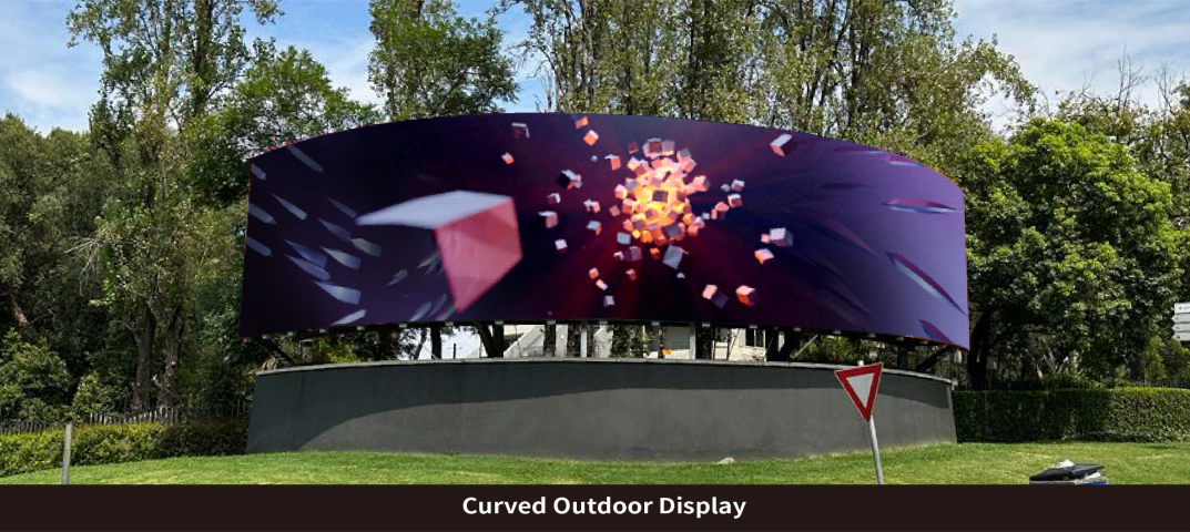 curved outdoor led display