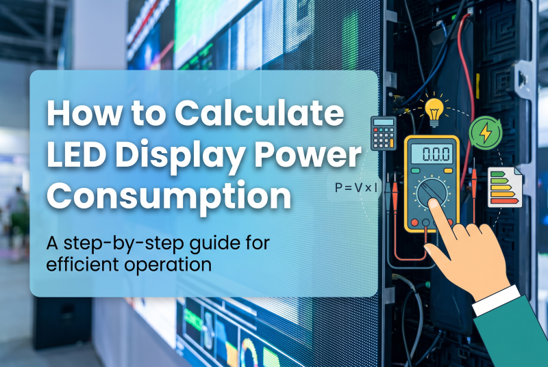how to calculate led display power consumption