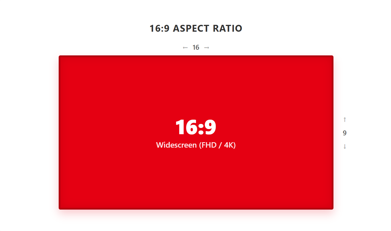 16 9 aspect ratio