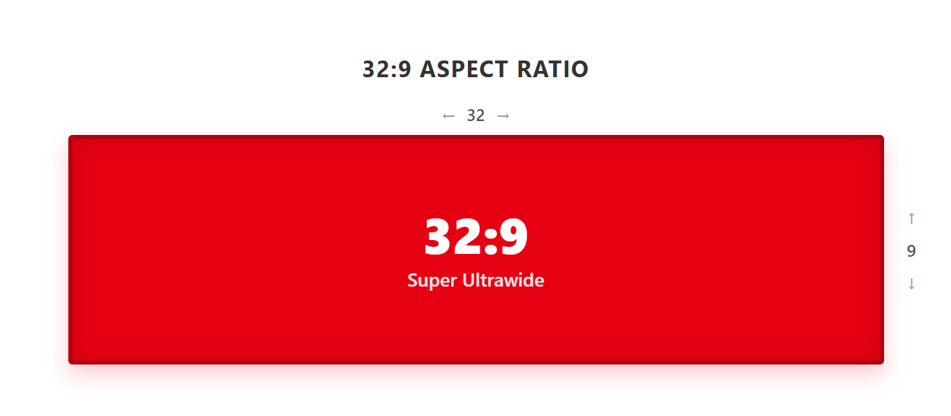 32 9 aspect ratio
