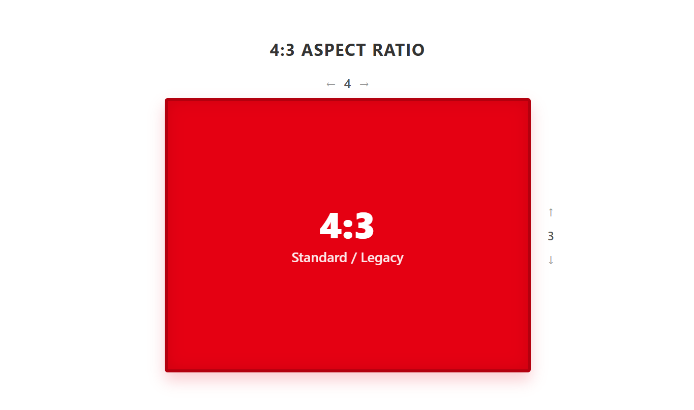 4 3 aspect ratio
