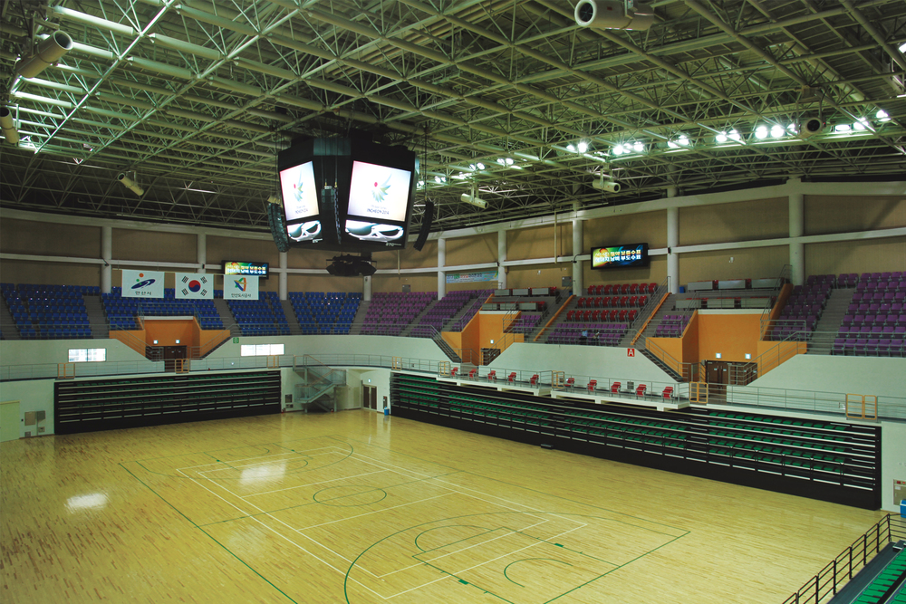 chainzone center hung led display in South Korea